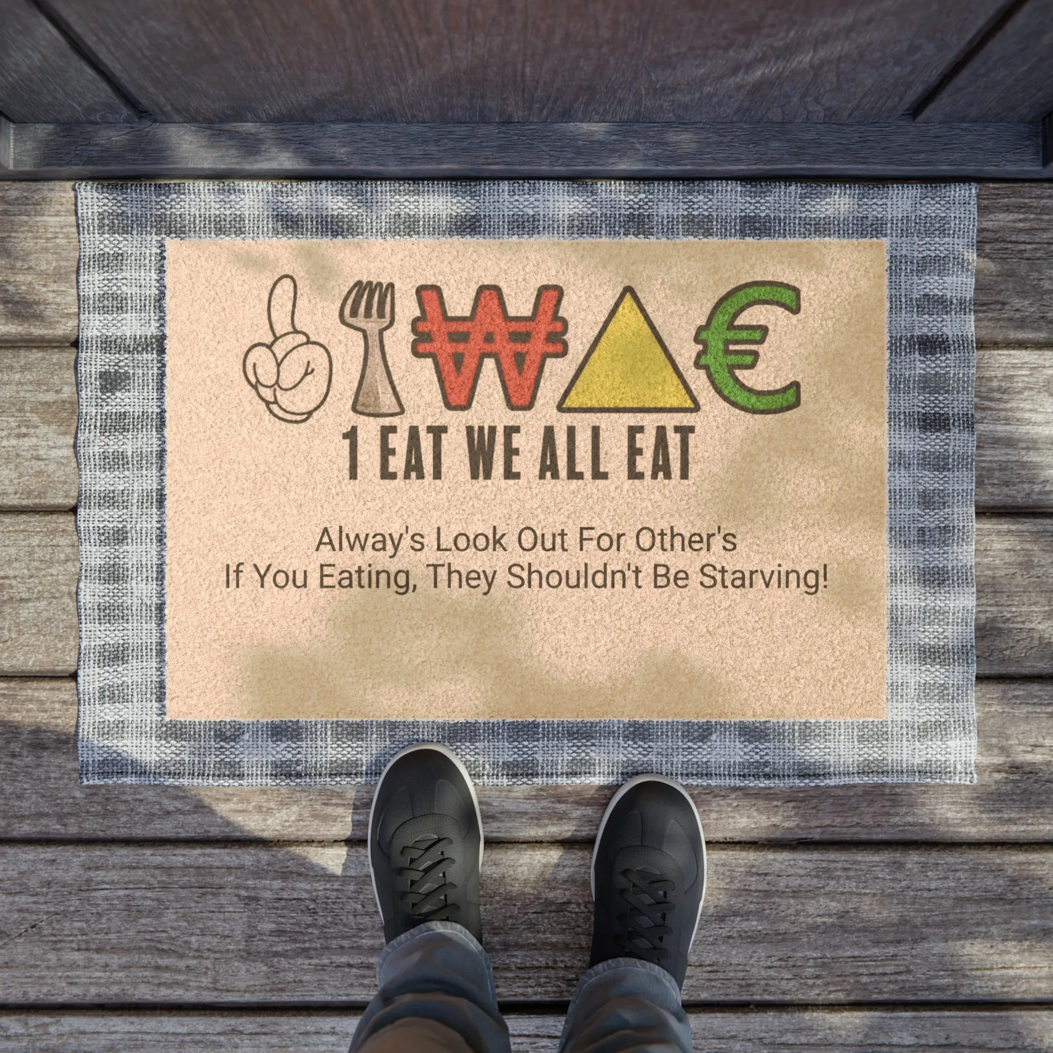 1 Eat We All Eat Doormat