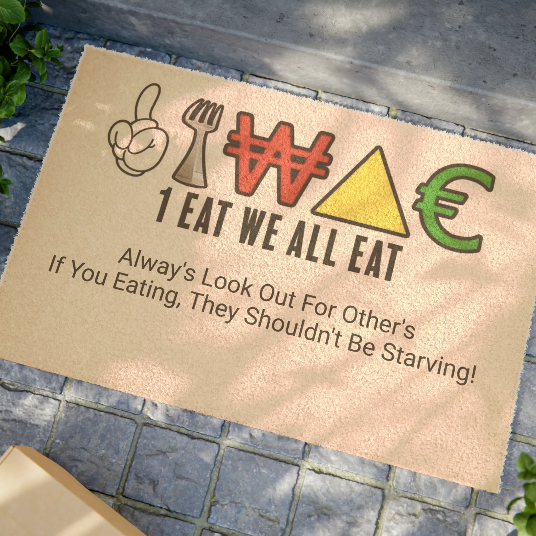 1 Eat We All Eat Doormat