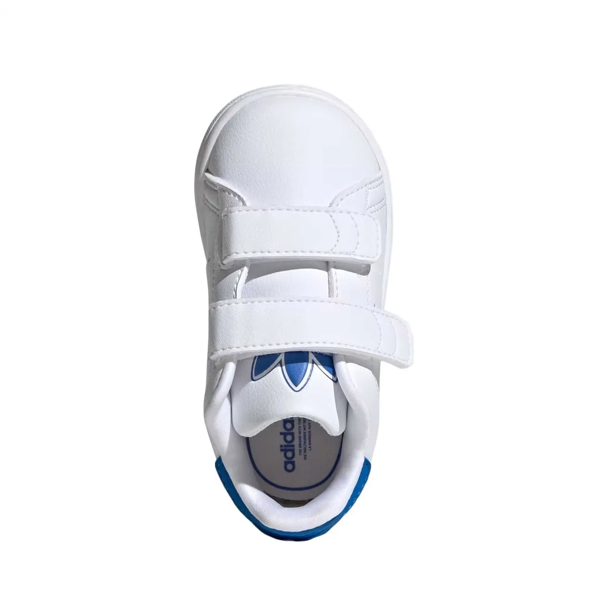 Adidas Toddler's Stan Smith White/Blue Bird Velcro