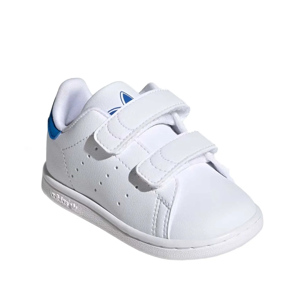 Adidas Toddler's Stan Smith White/Blue Bird Velcro