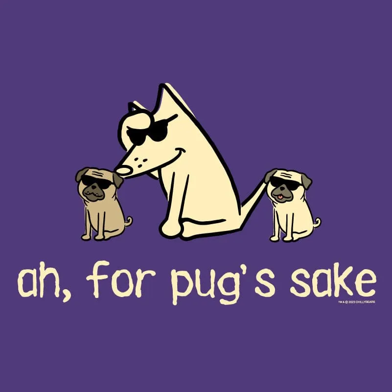 Ah, For Pug's Sake - Ladies Plus V-Neck Tee