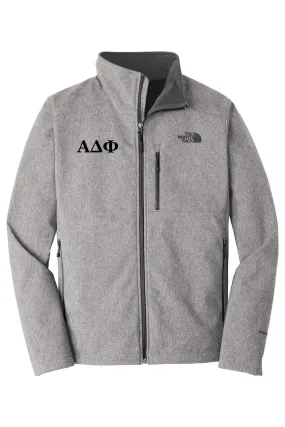 Alpha Delta Phi - North Face Apex Barrier Soft Shell Jacket - Black Embroidered Letters