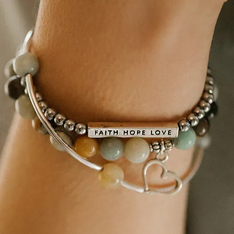 Anchor | Soft Bangle Charm Bracelet | African Turquoise