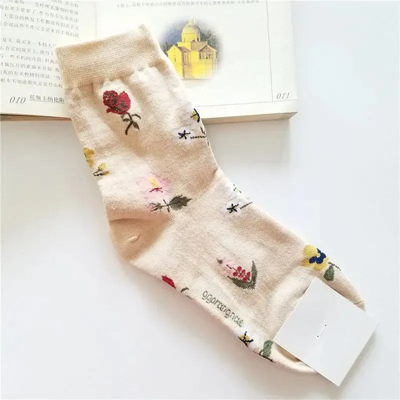 Animal Cartoon Middle Tube Socks