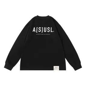 A[S]USL KID'S REFLECTIVE LOGO LONG TEE-BLACK