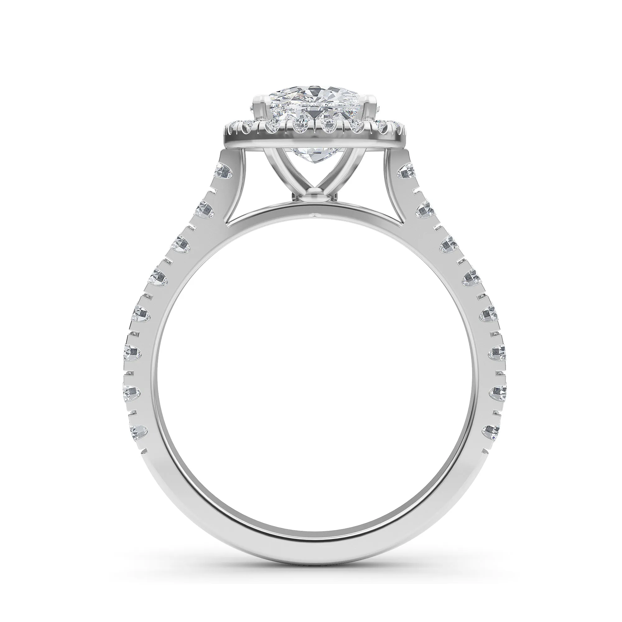 AUTRE - 14k White Gold 2.00ct Lab Grown Diamond Engagement Ring