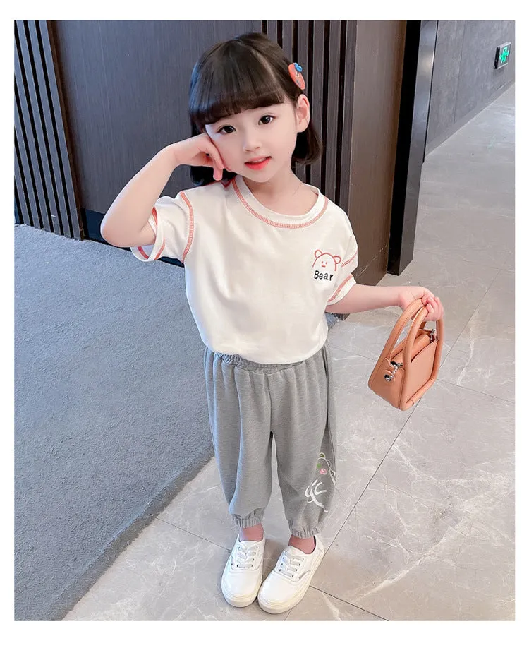 Baby Kid Girls Dinosaur Cartoon Print Pants