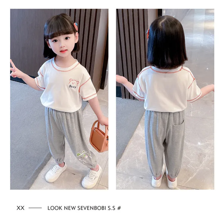 Baby Kid Girls Dinosaur Cartoon Print Pants