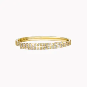 Baguette Diamond Coil Bracelet