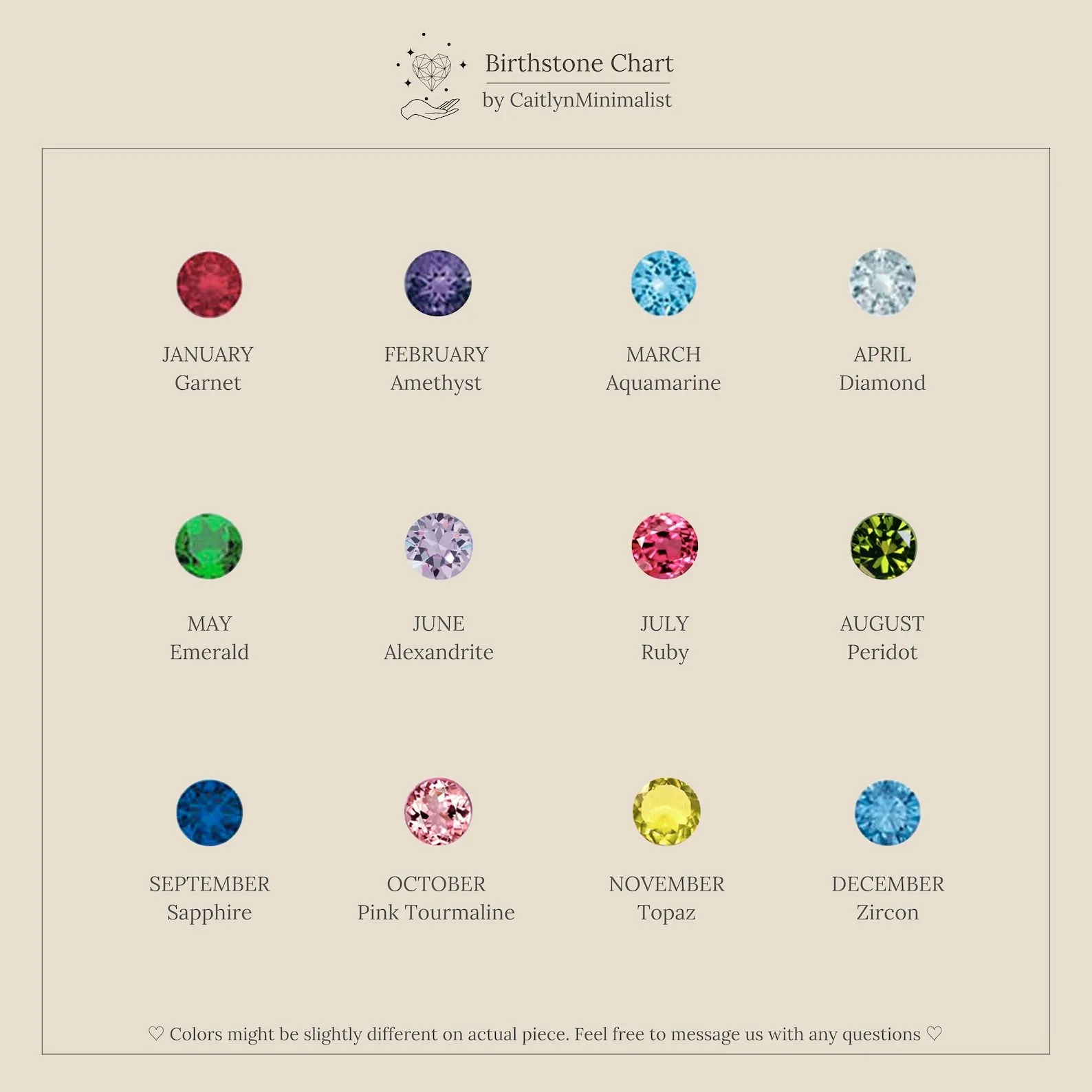 Birthstone Studs