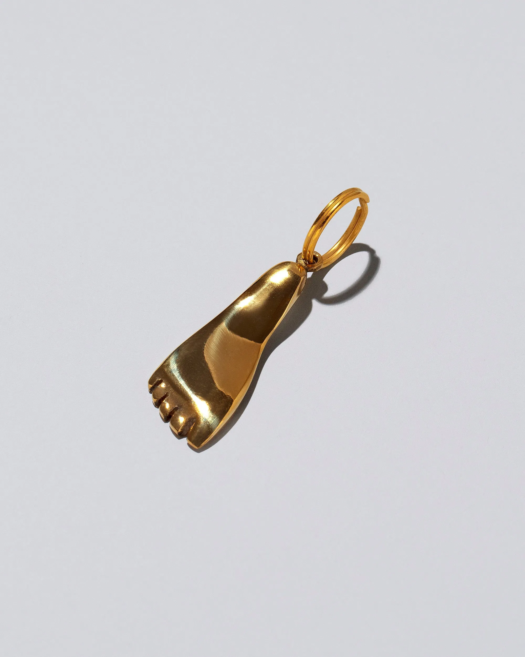 Brass Foot Keyring