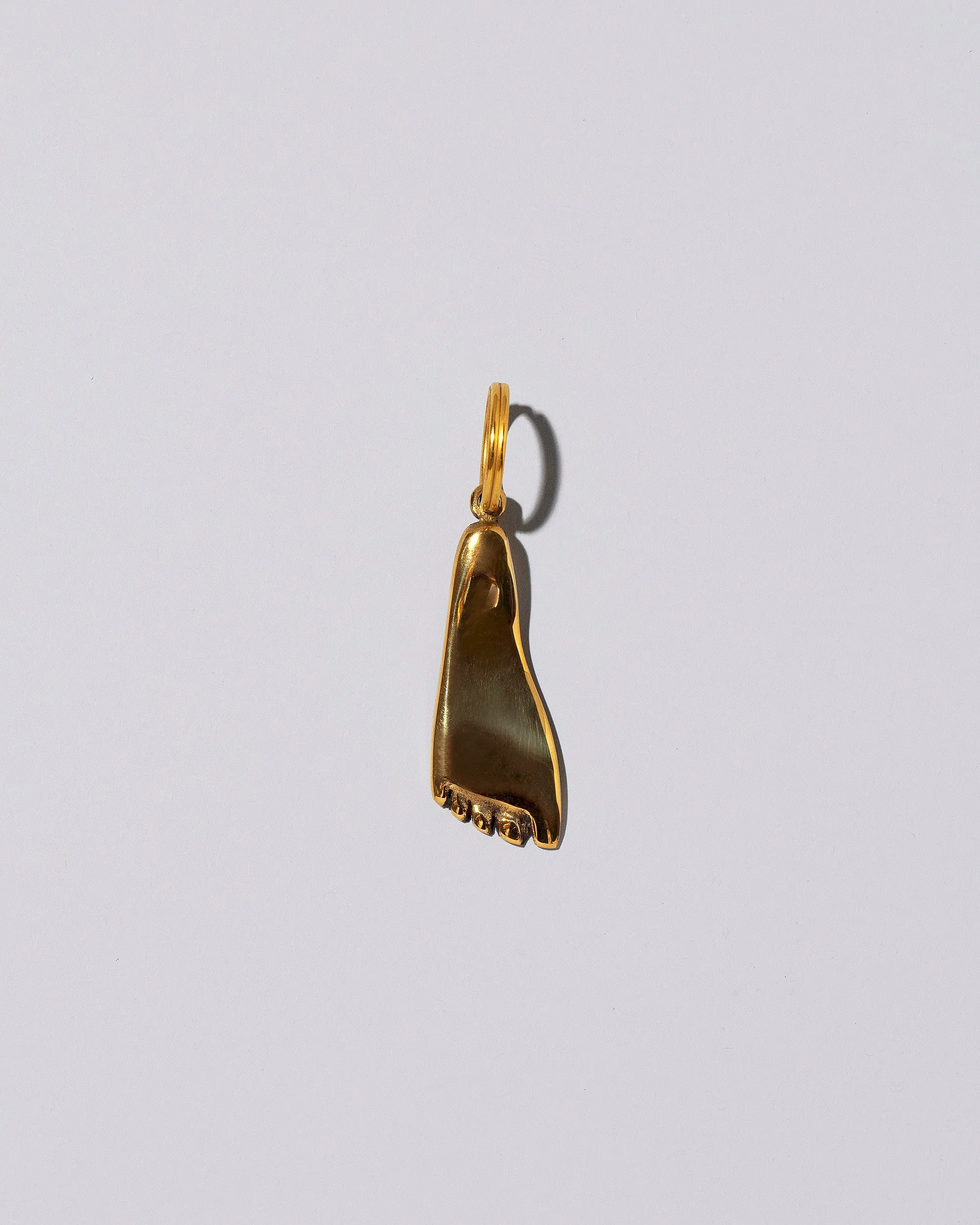 Brass Foot Keyring