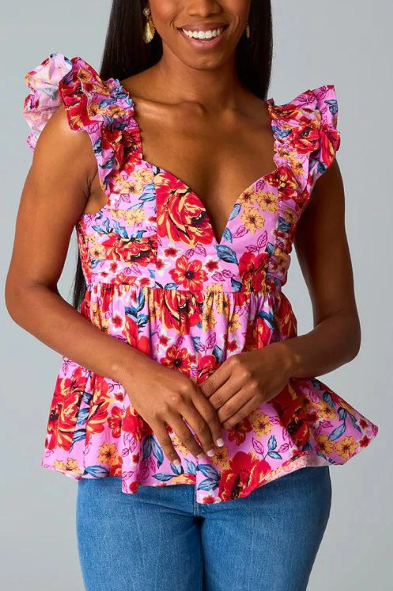 Buddy Love: Bett Daisy Days Top in Pink