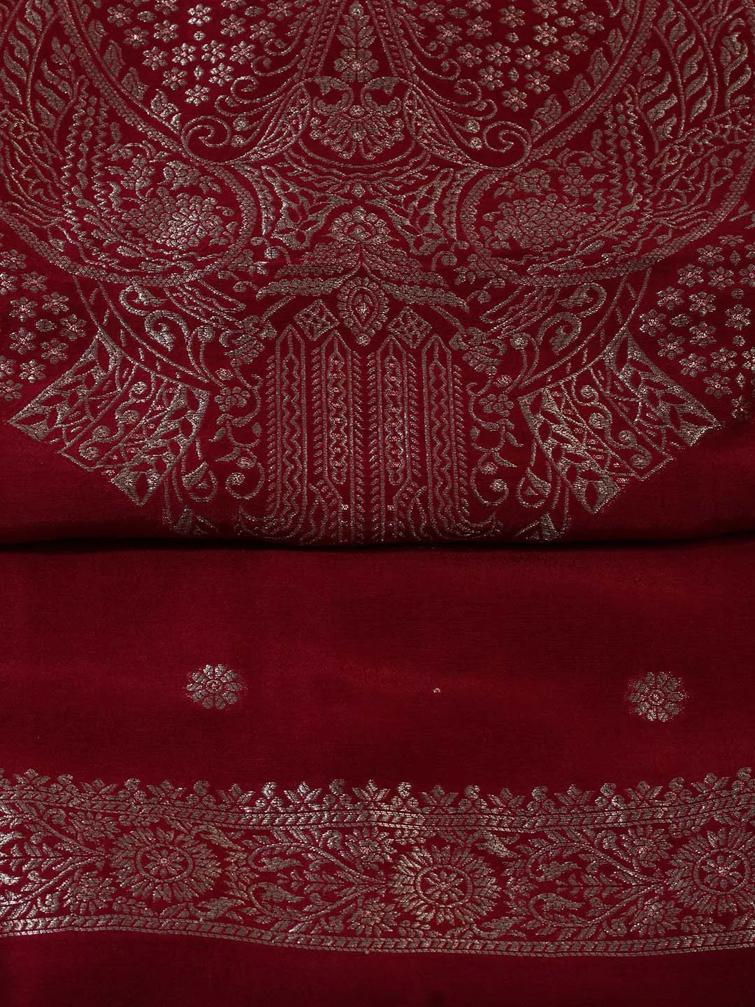 Chanderi Woven Unstitched Suit Piece With Dupatta