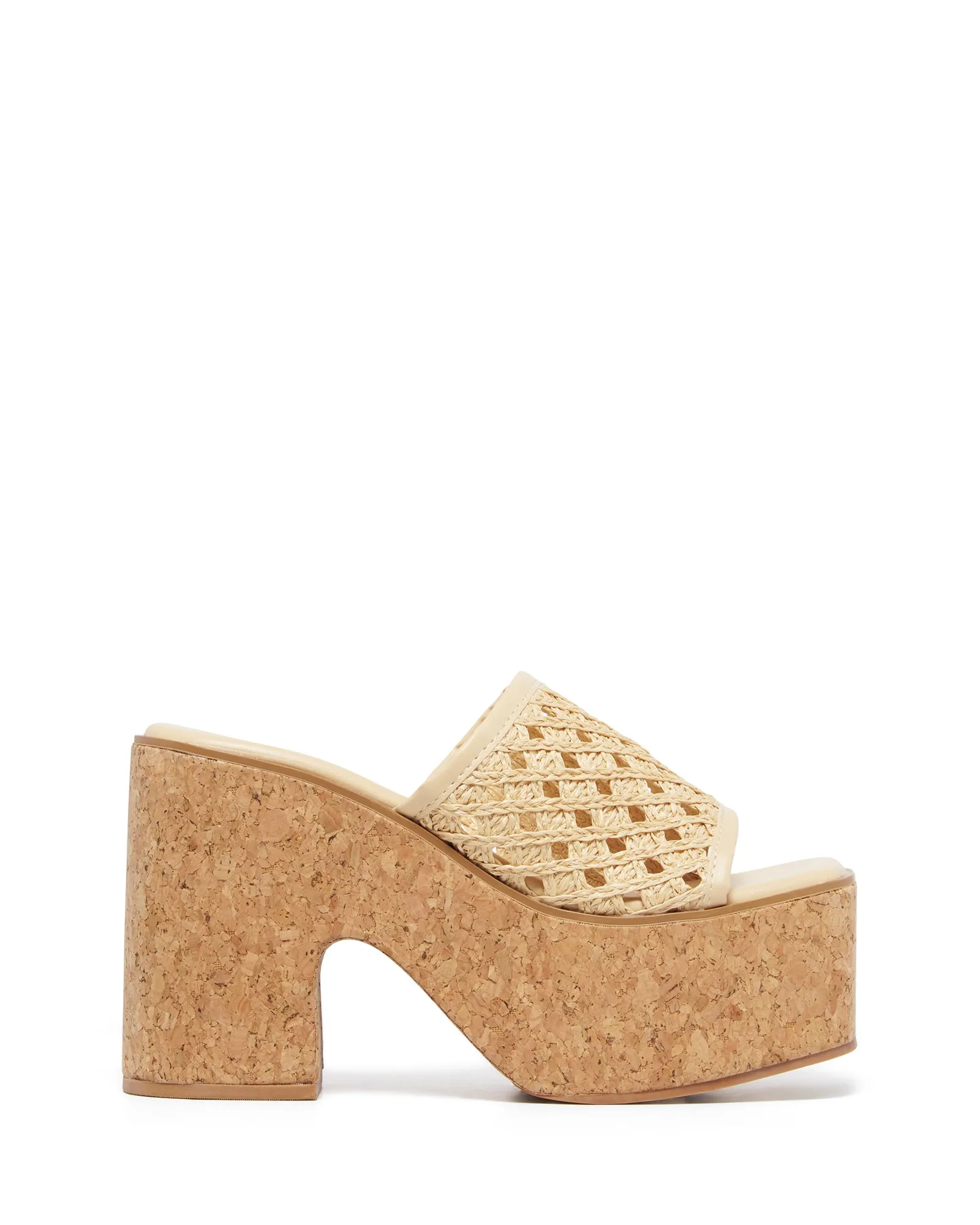 Delirium Platform Heel Natural Raffia