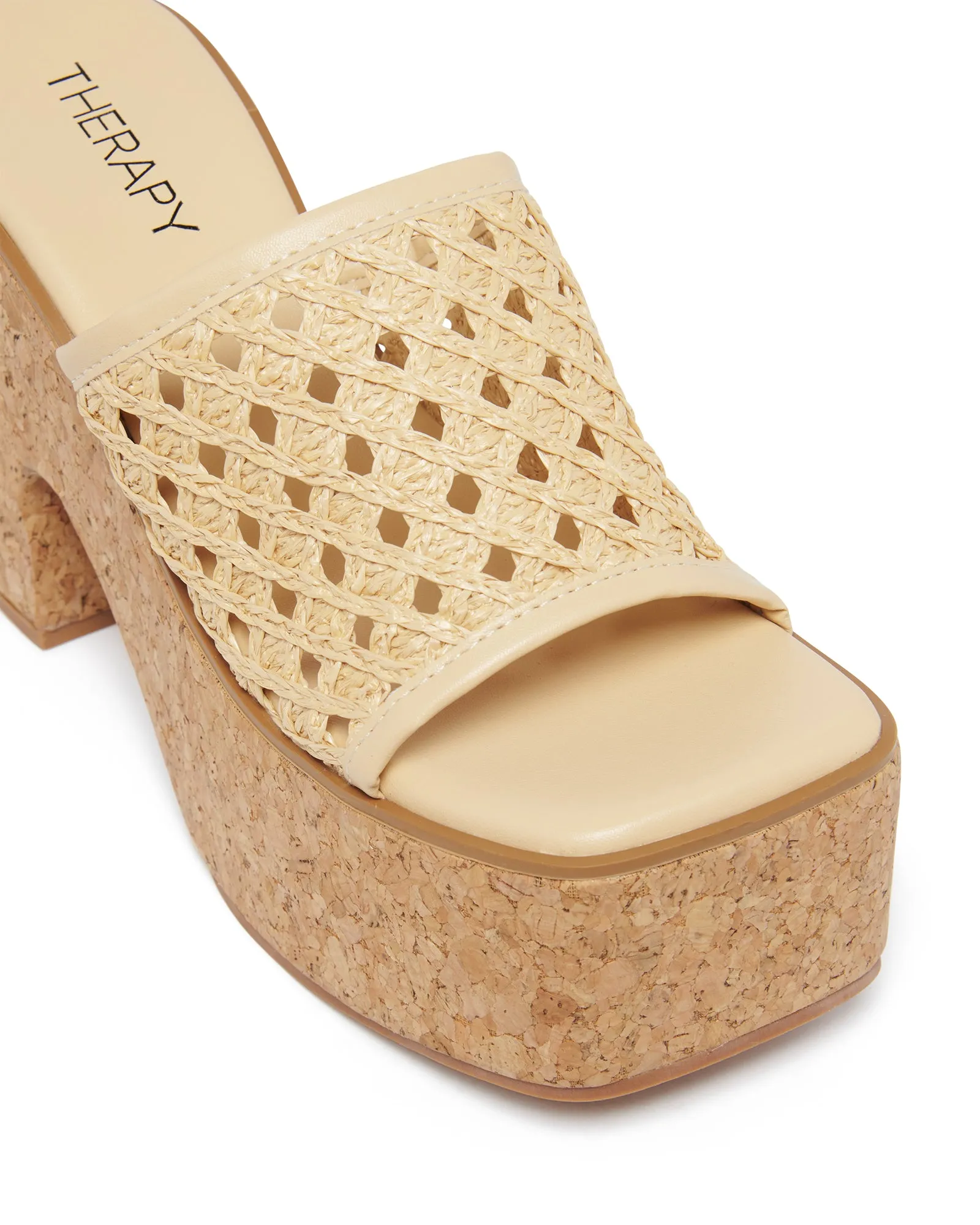 Delirium Platform Heel Natural Raffia