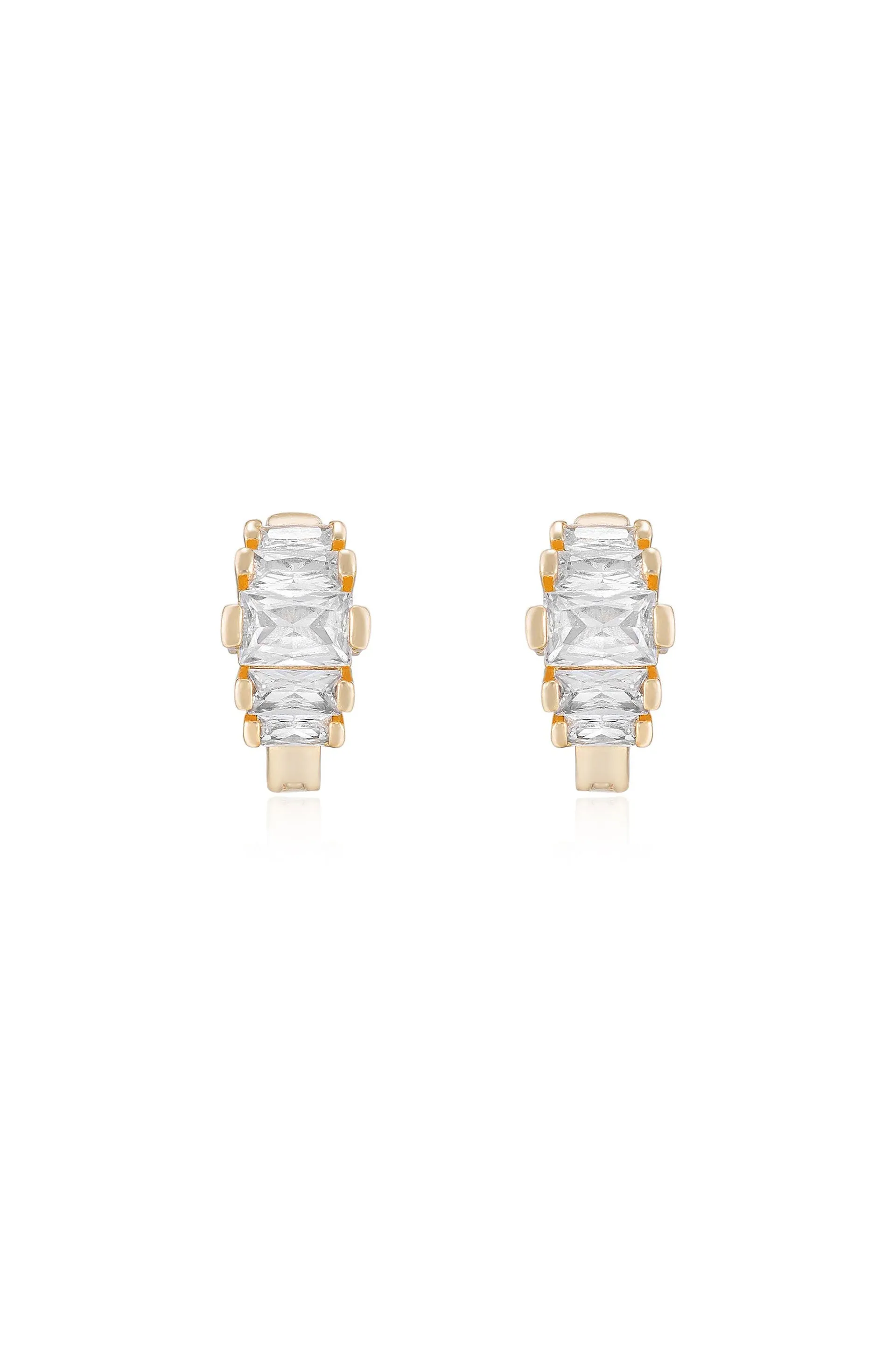 Diamond Shine Mini Hoop Earrings