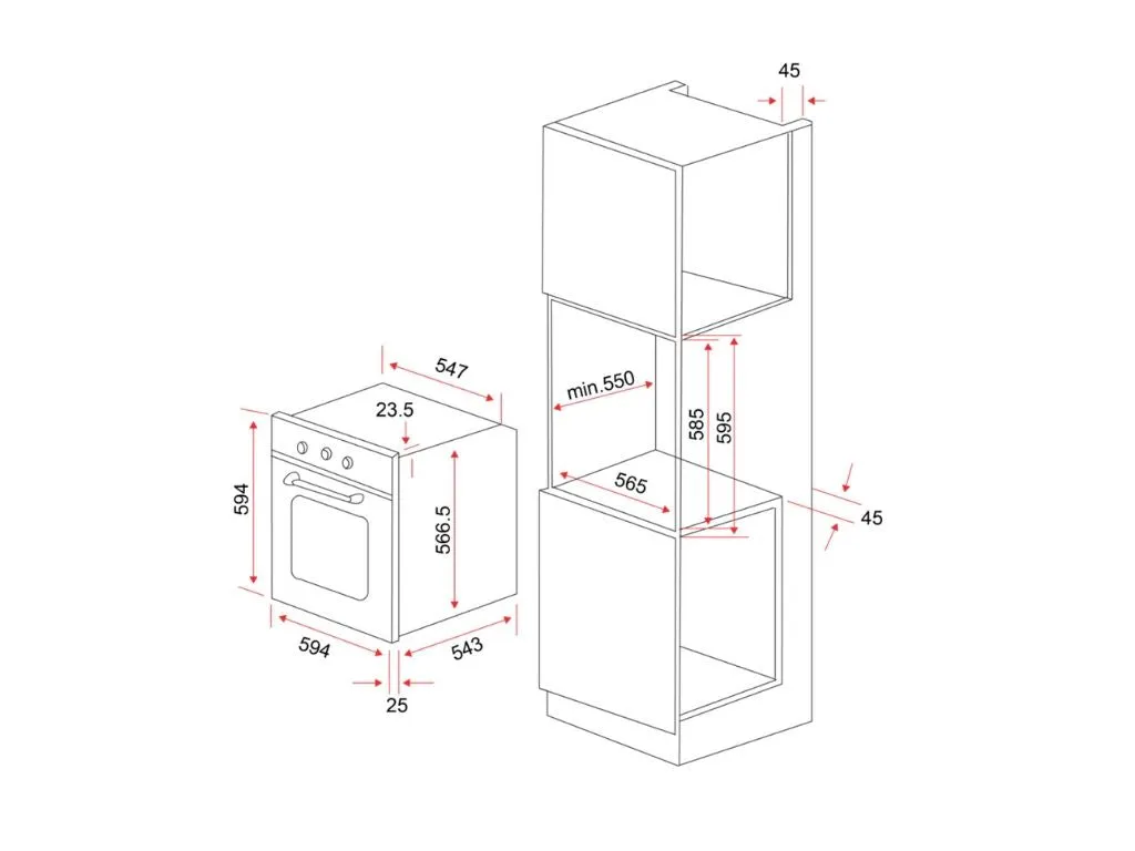 EF 6 Multi-Function Conventional Oven, BO AE 62 A