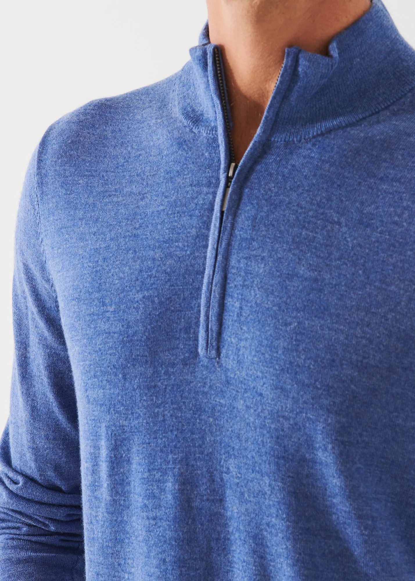 EXTRA-FINE MERINO QUARTER ZIP