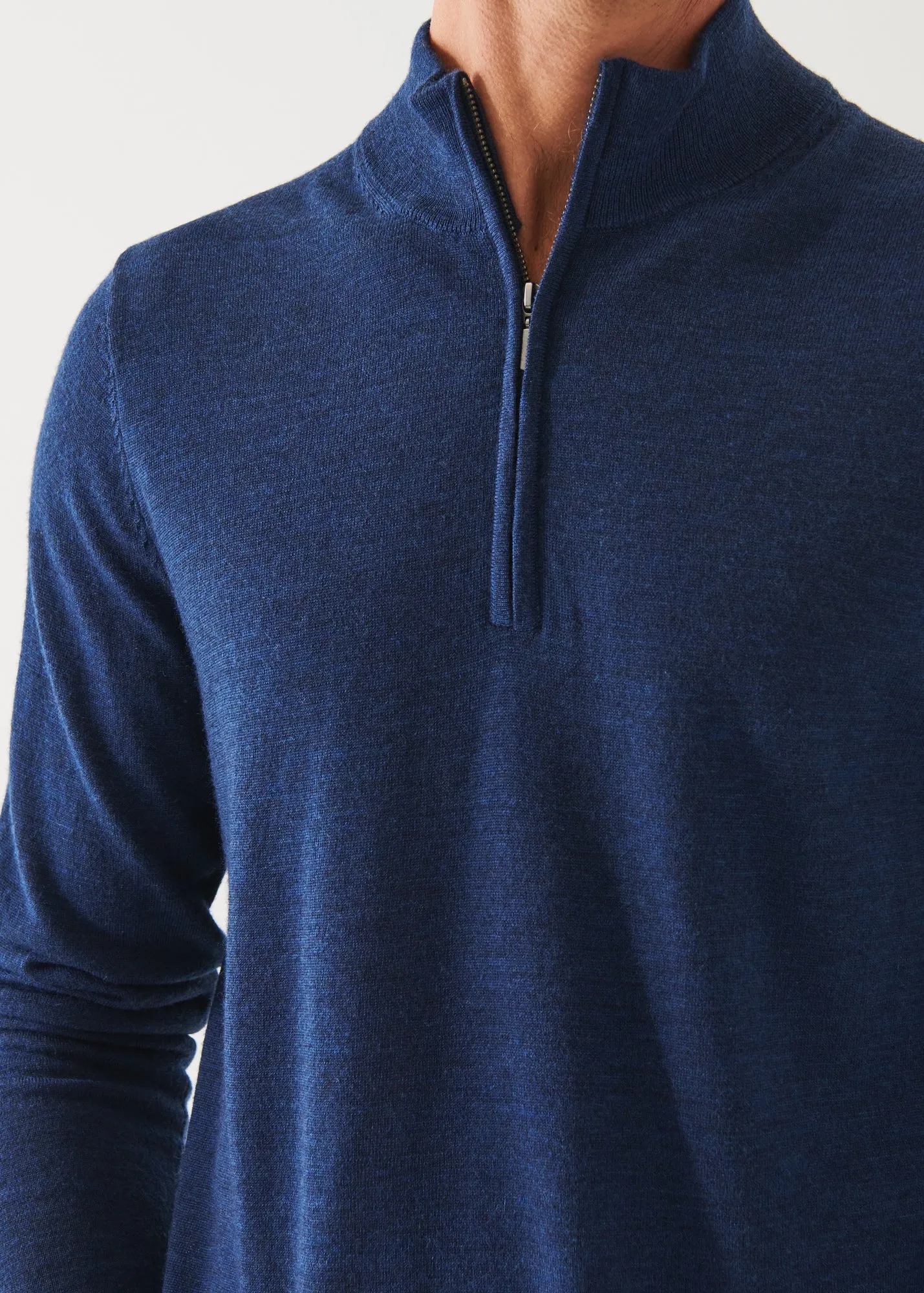 EXTRA-FINE MERINO QUARTER ZIP