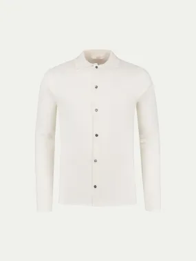 Extrafine Merino Knitted Shirt Ivory