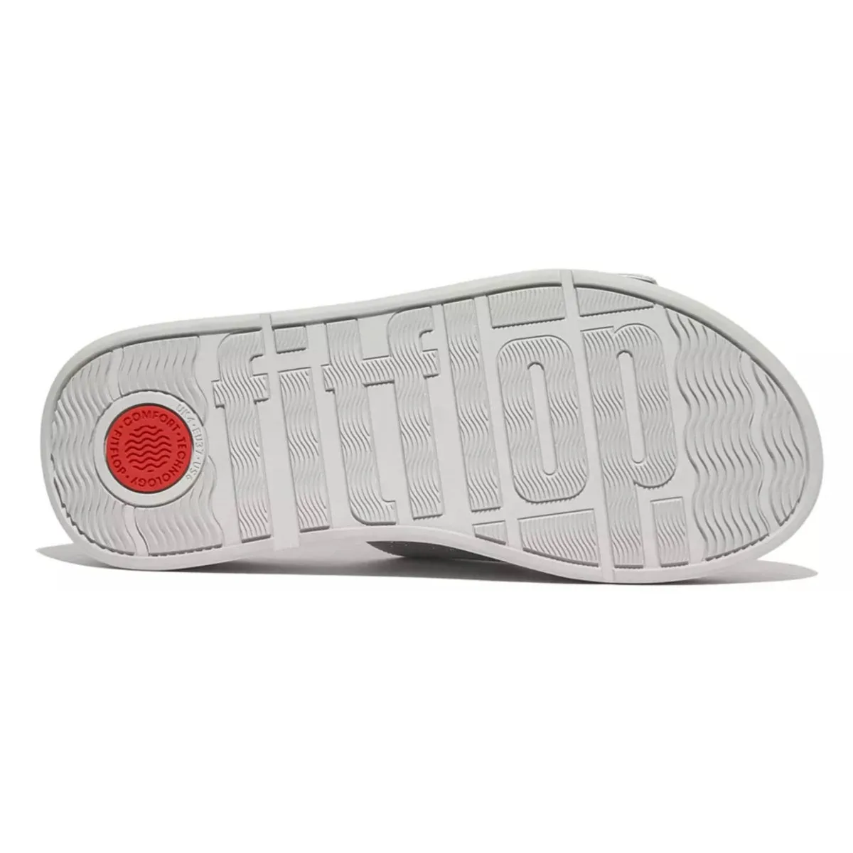 FitFlop Women's F-Mode Buckle Shimmer Silver