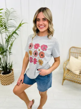 Floral Summertime Graphic Tee- Multiple Colors!