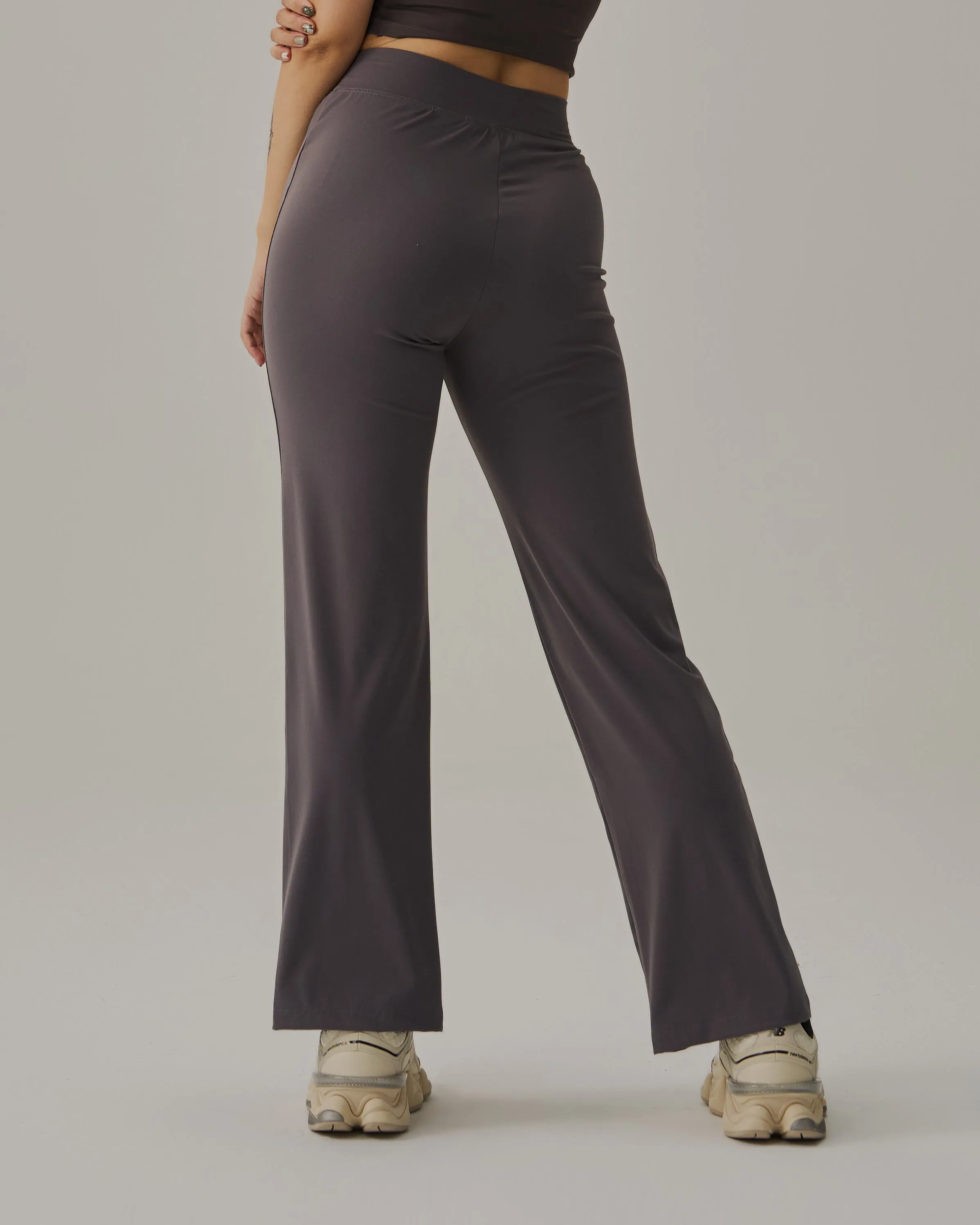 Front Slit Wide Leg Pant