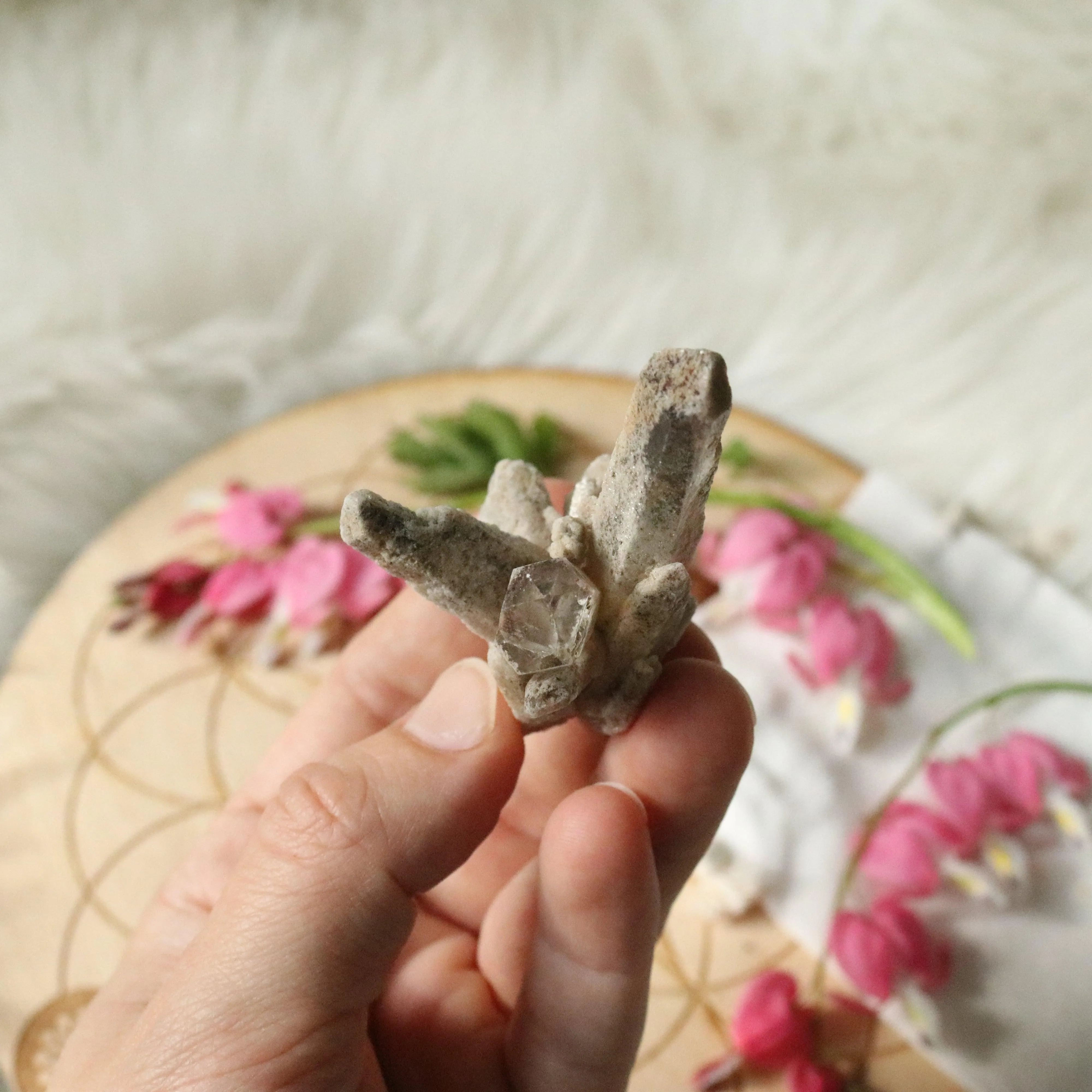 Frosty Inclusion Quartz Cluster from Brazil ~ A Powerful Healer