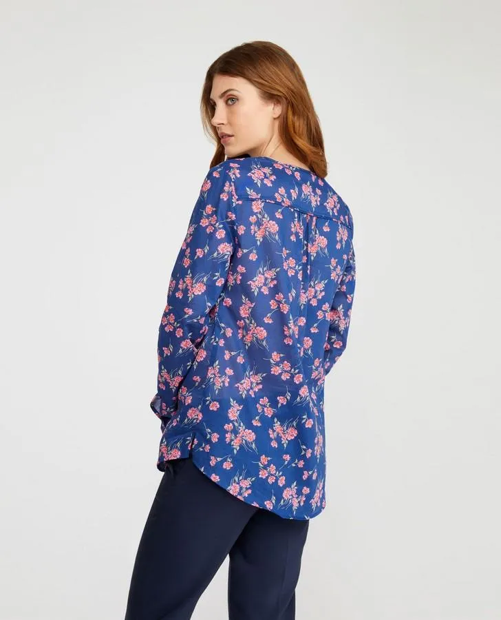 Garden Falling Floral Voile Top