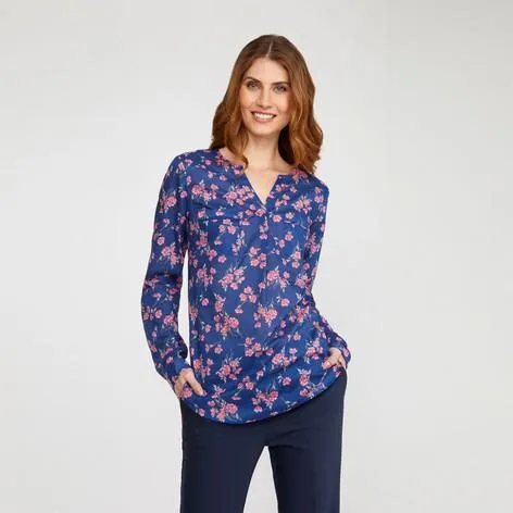 Garden Falling Floral Voile Top