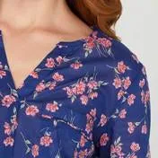 Garden Falling Floral Voile Top