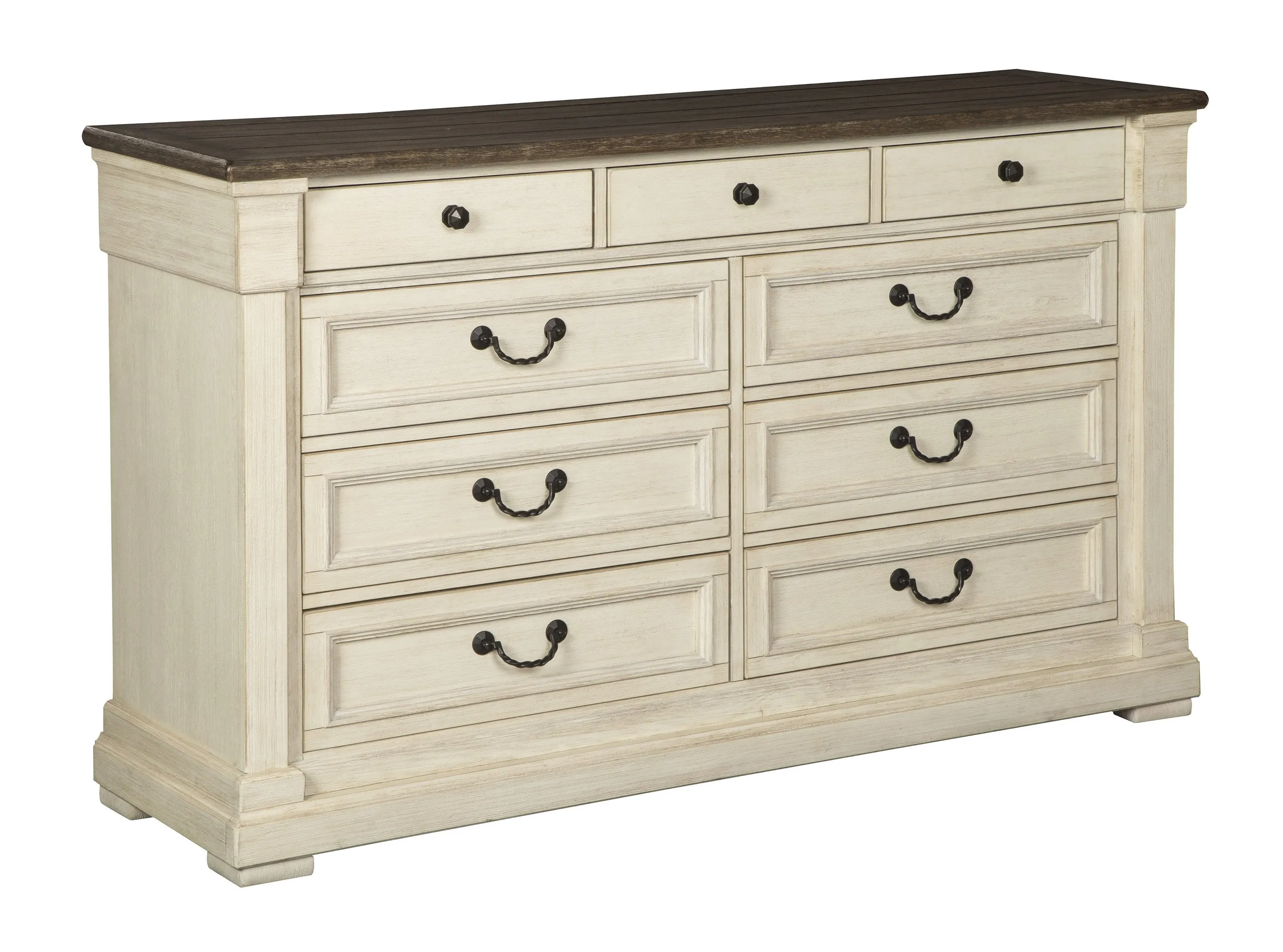 Kasaba Antique White Two Tone Dresser