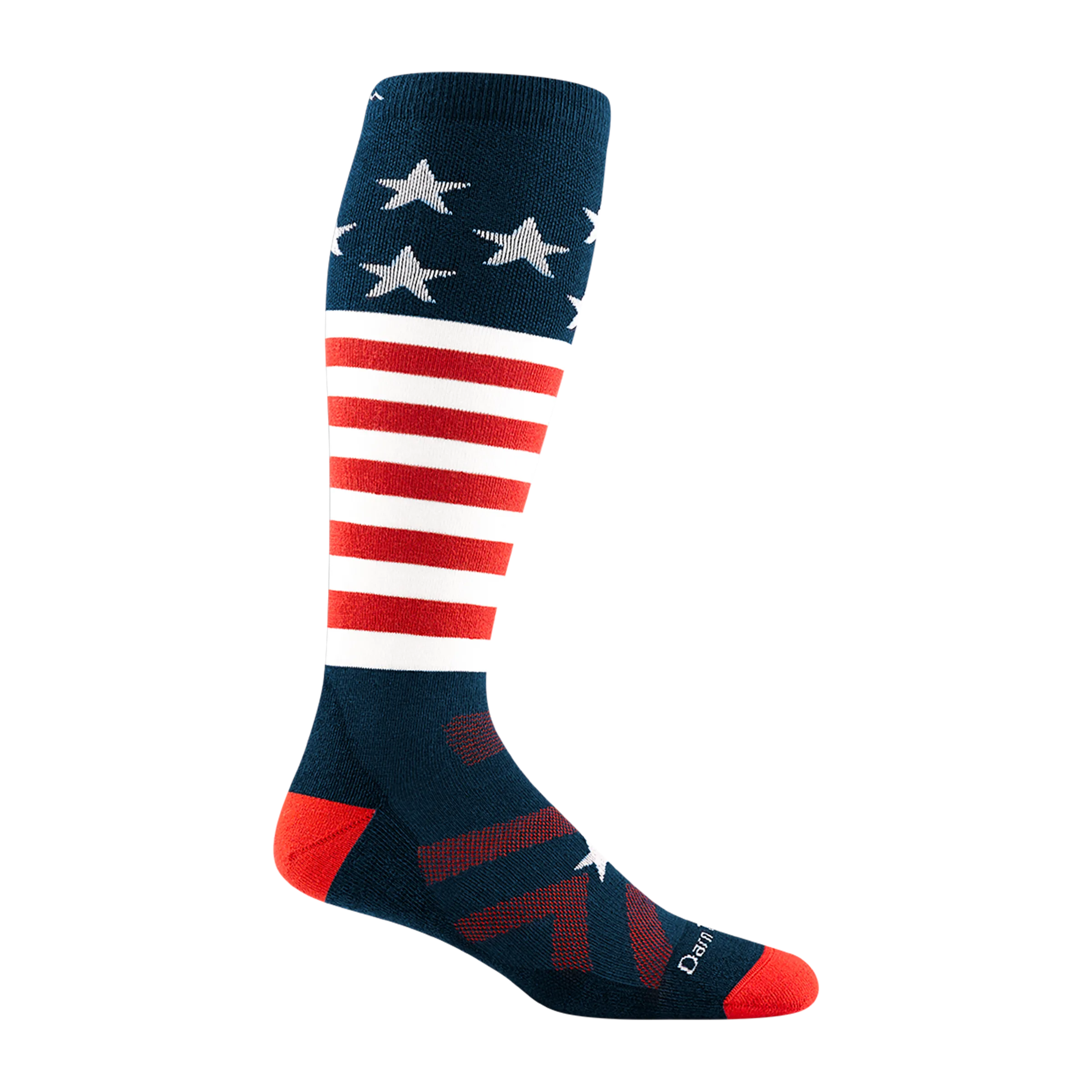 Men's Captain Stripe Over-the-Calf  Midweight Ski & Snowboard Sock