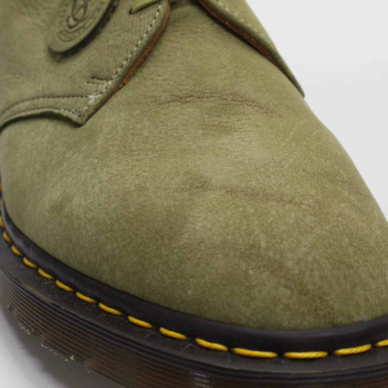 Mens Dr. Martens 1461 3 Eye Shoe Mie Green Nubuck Uk Size 10