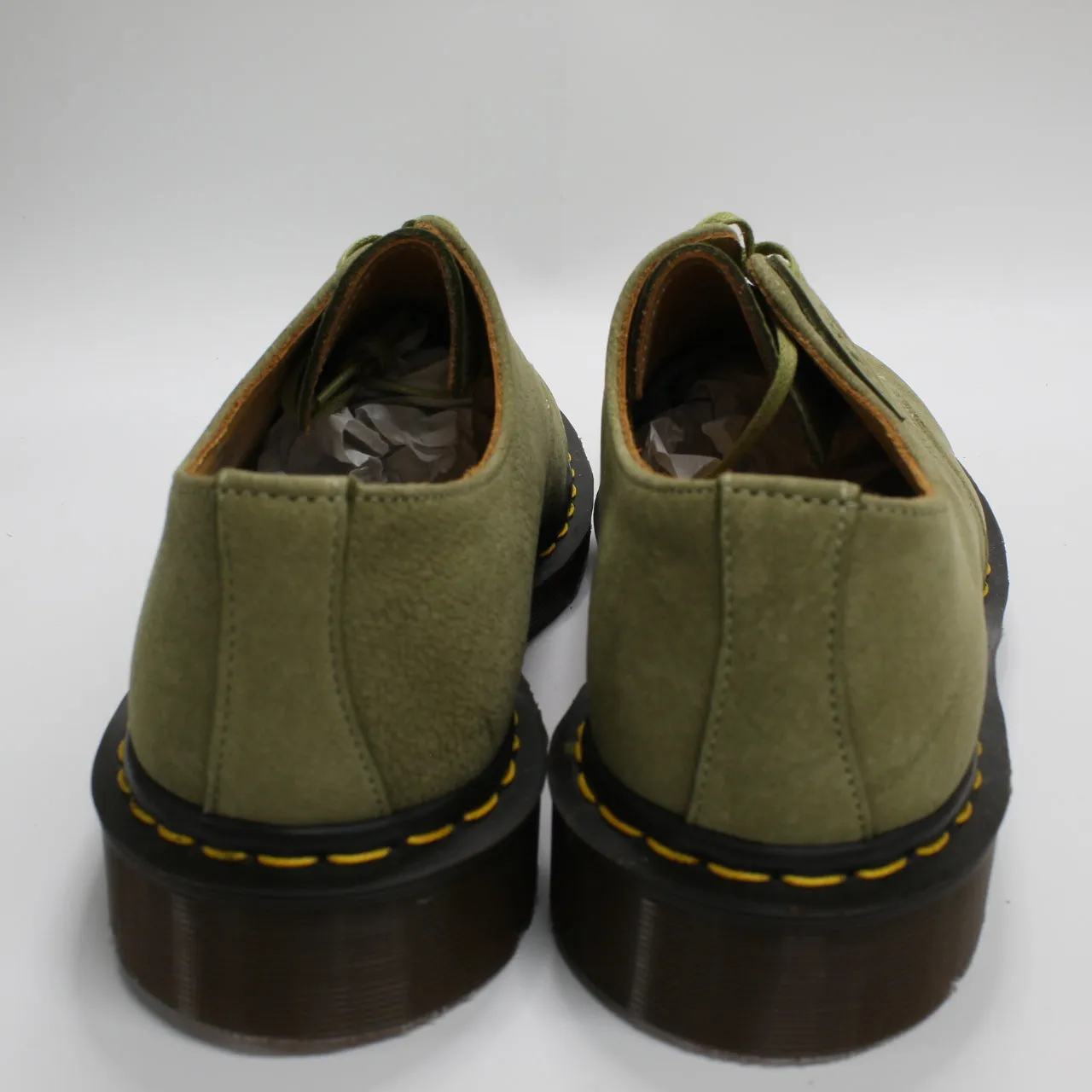 Mens Dr. Martens 1461 3 Eye Shoe Mie Green Nubuck Uk Size 10