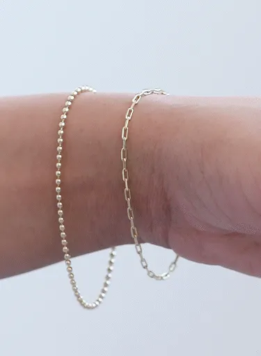 Mini Paperclip Chain Bracelet