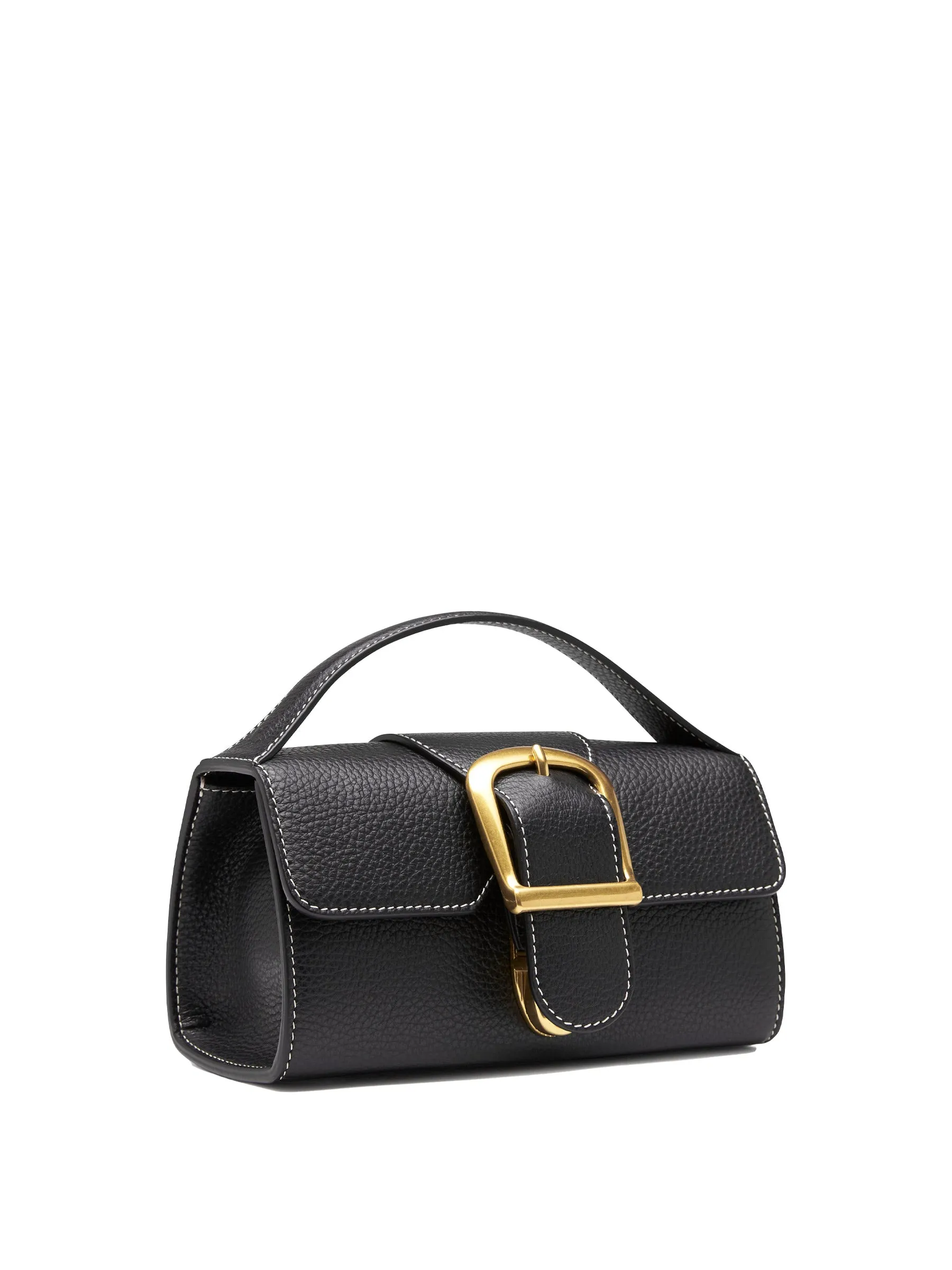 Mini Satchel Bag With Flat Handle