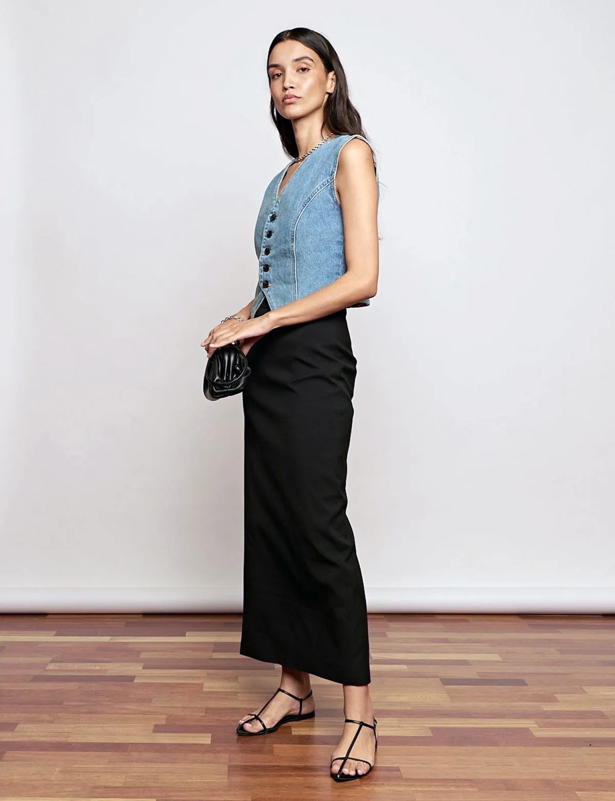 Nia Black Maxi Skirt-BESTSELLER