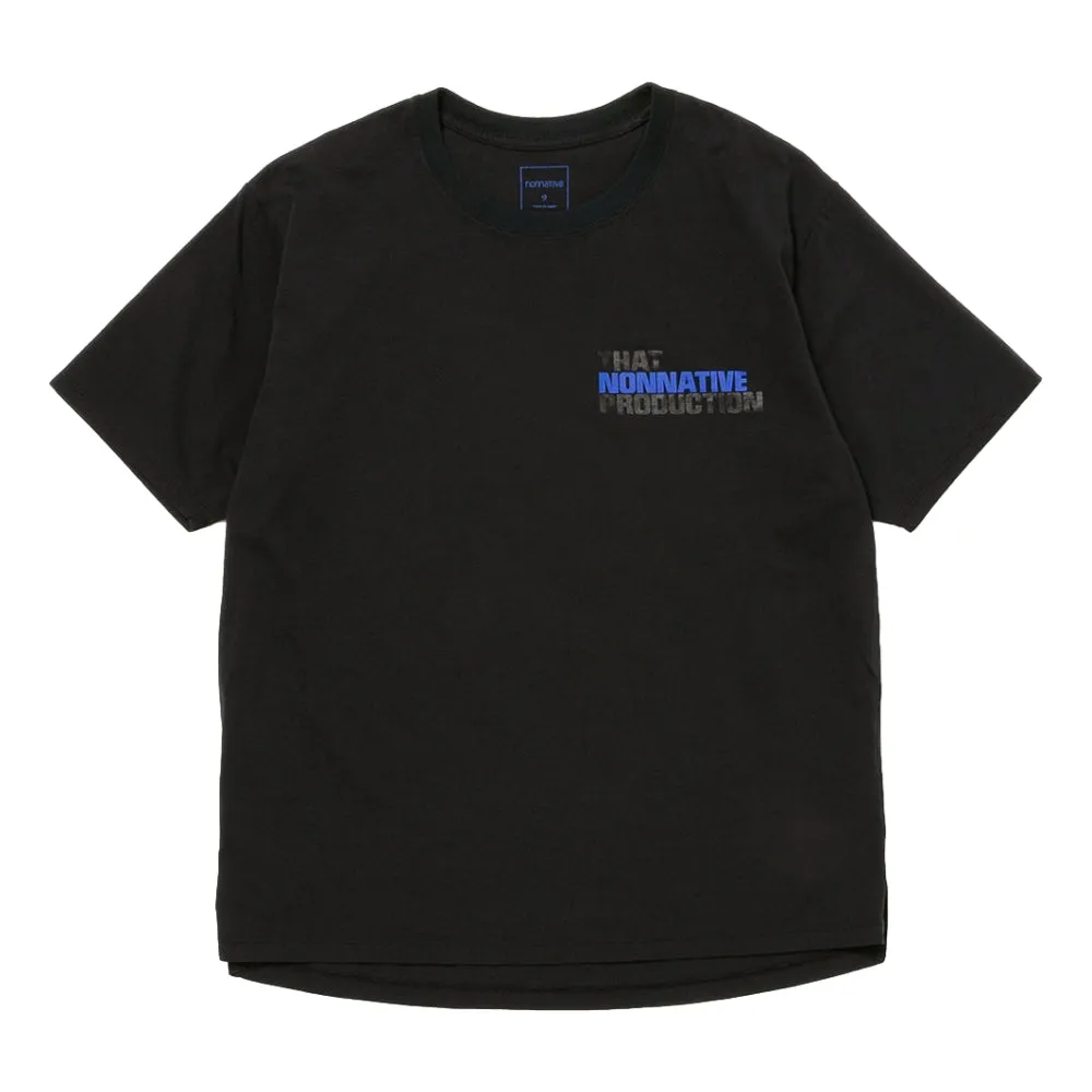 NONNATIVE DWELLER S/S TEE "BOWERY"-BLACK