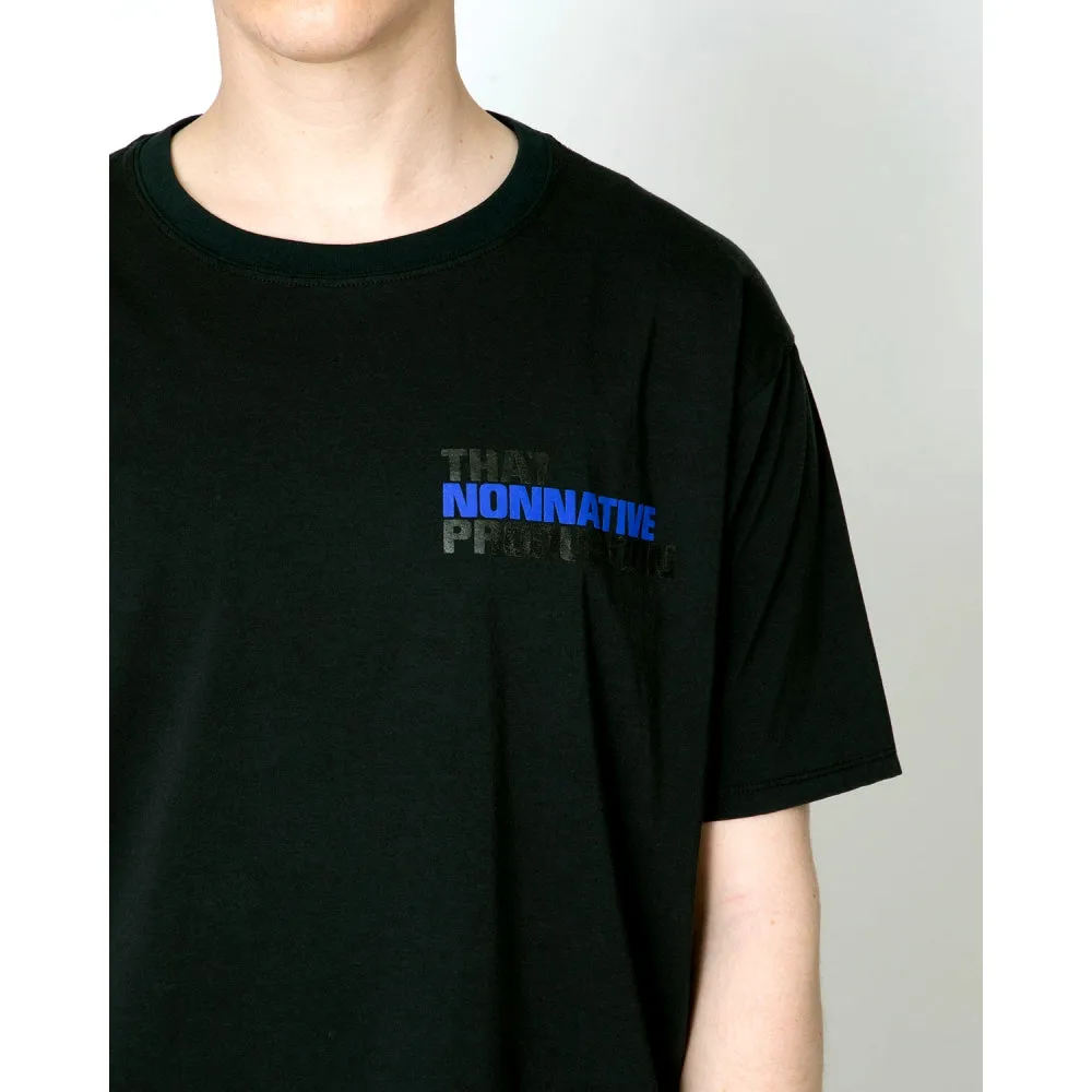 NONNATIVE DWELLER S/S TEE "BOWERY"-BLACK