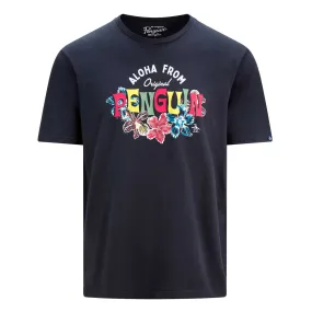 Original Penguin Aloha From Pete T-Shirt - Dark Sapphire