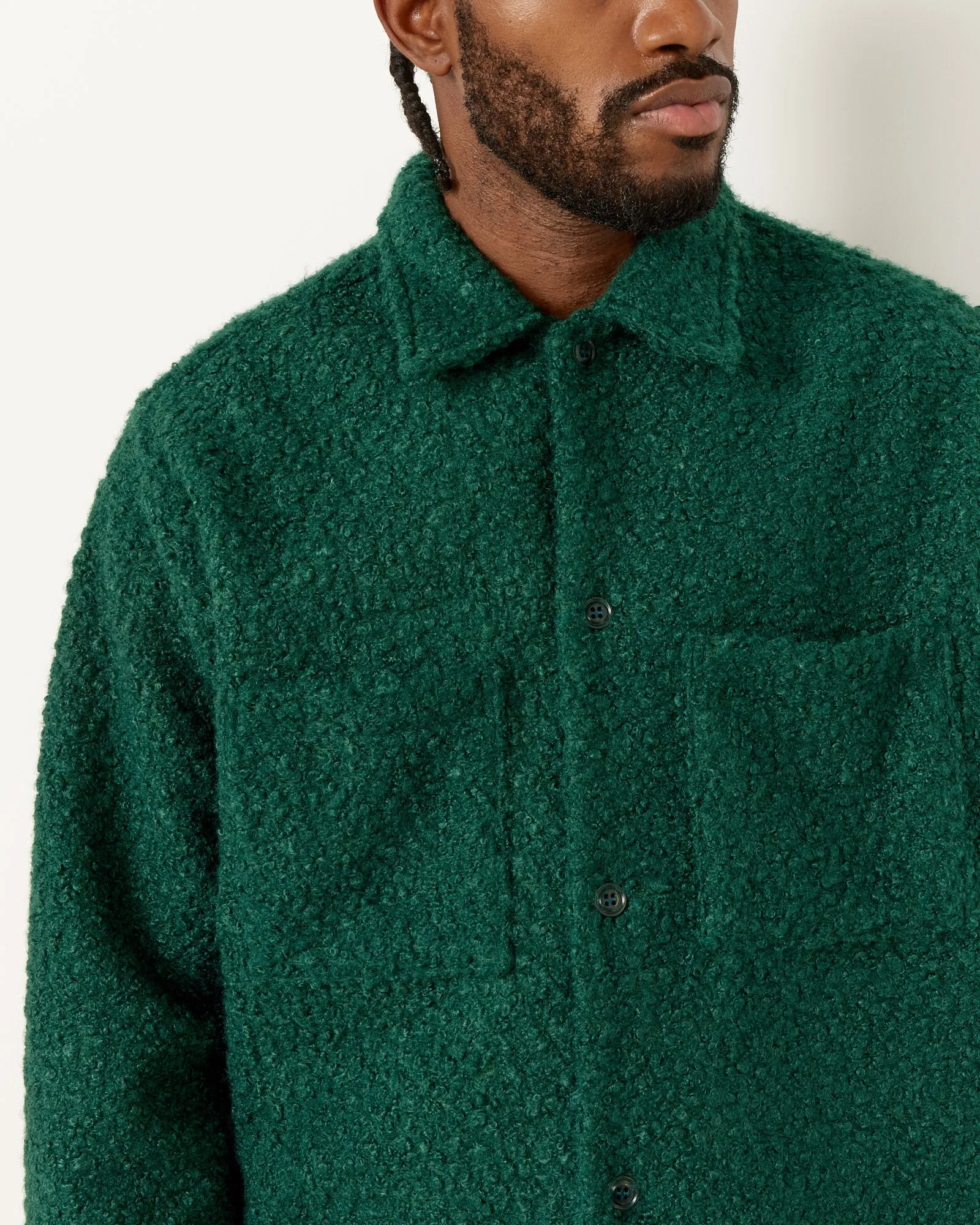 Porto Shirt Long Sleeve in Sherpa Forest