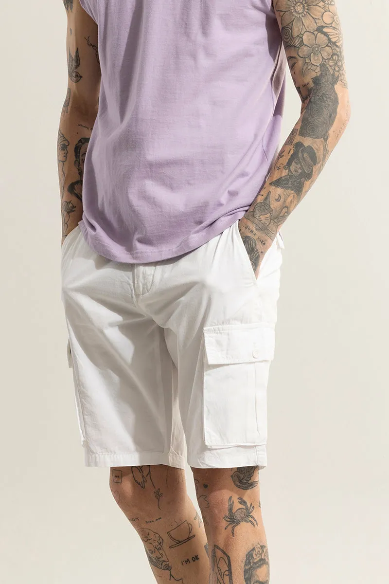 Rampage White Cargo Shorts