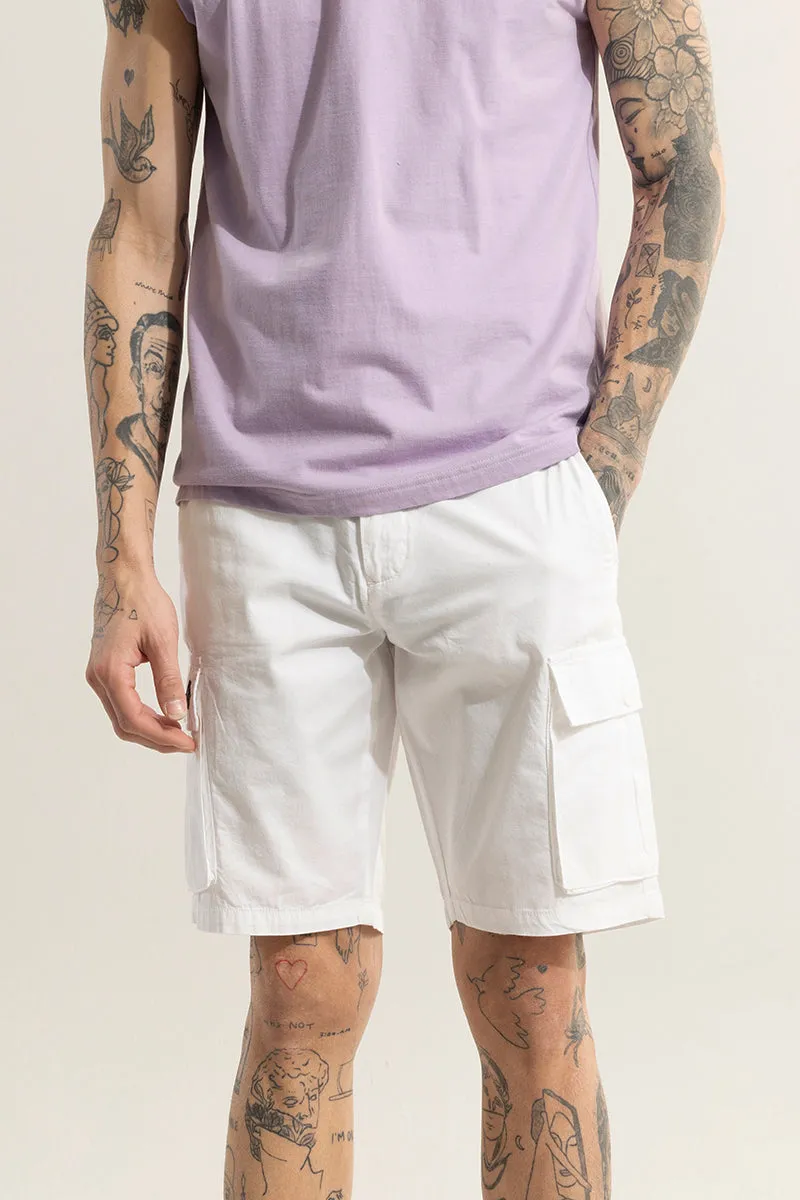 Rampage White Cargo Shorts