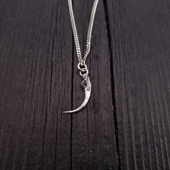 Rattlesnake Fang Charm Pendant Necklace