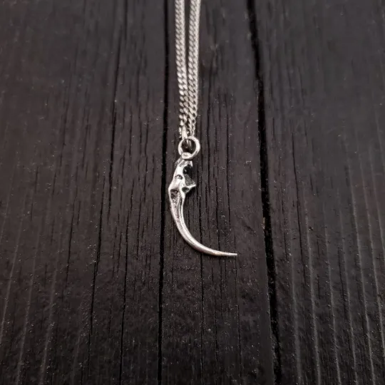 Rattlesnake Fang Charm Pendant Necklace