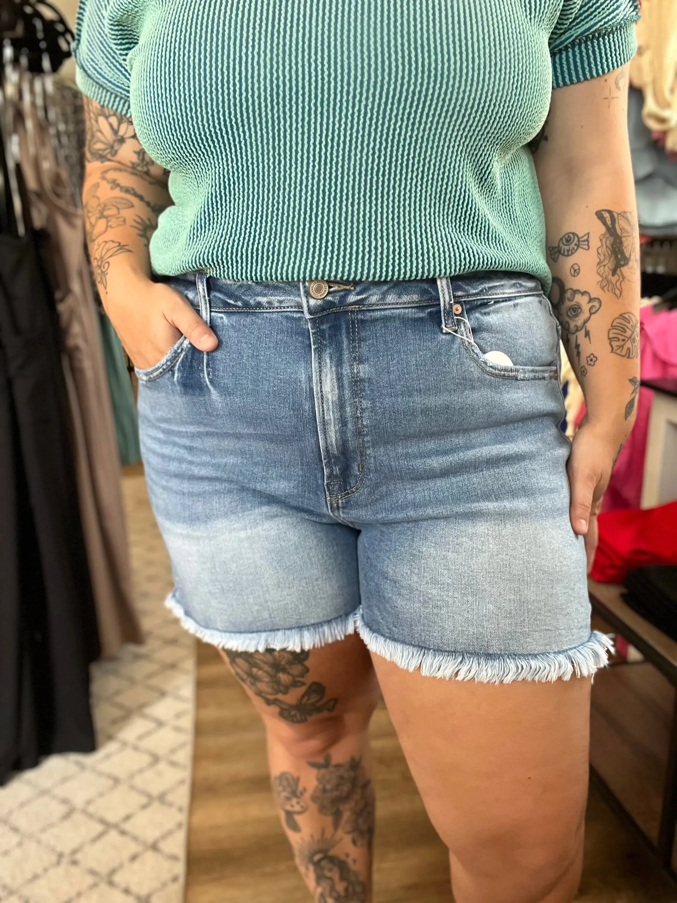 Remi Denim Shorts | Zenana