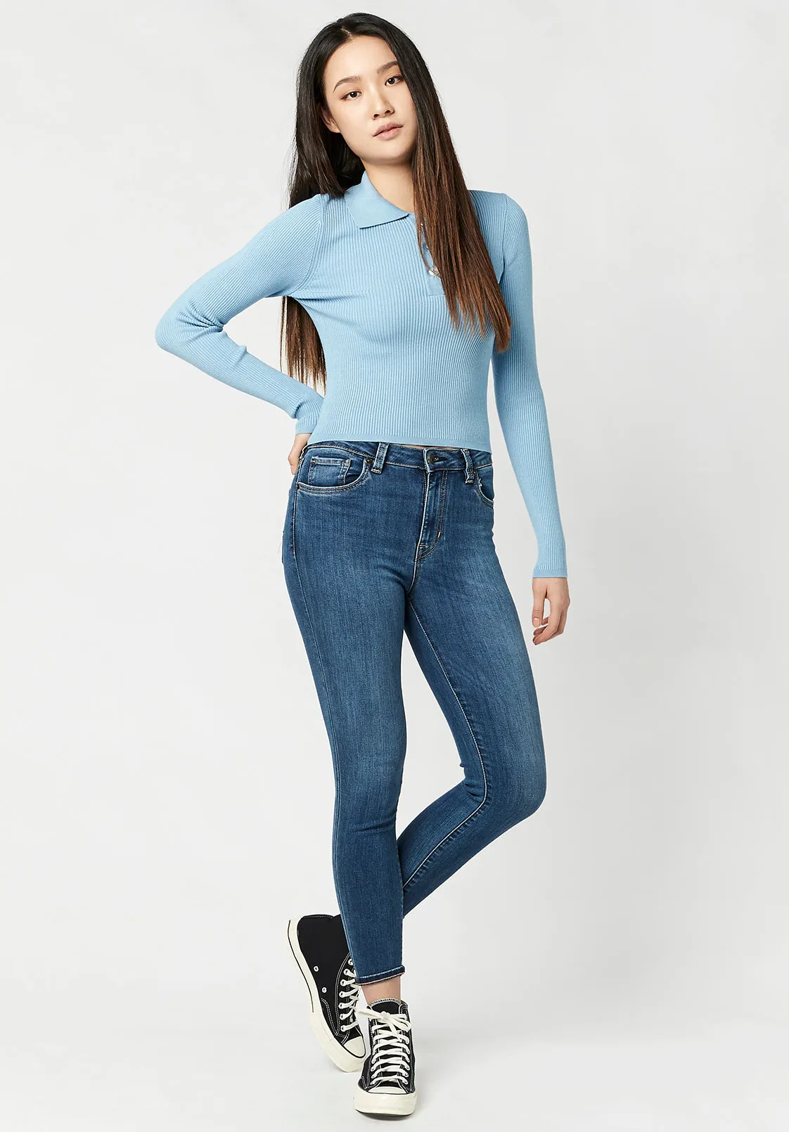 Ribbed Knit Meadow Sweater - SW0301H