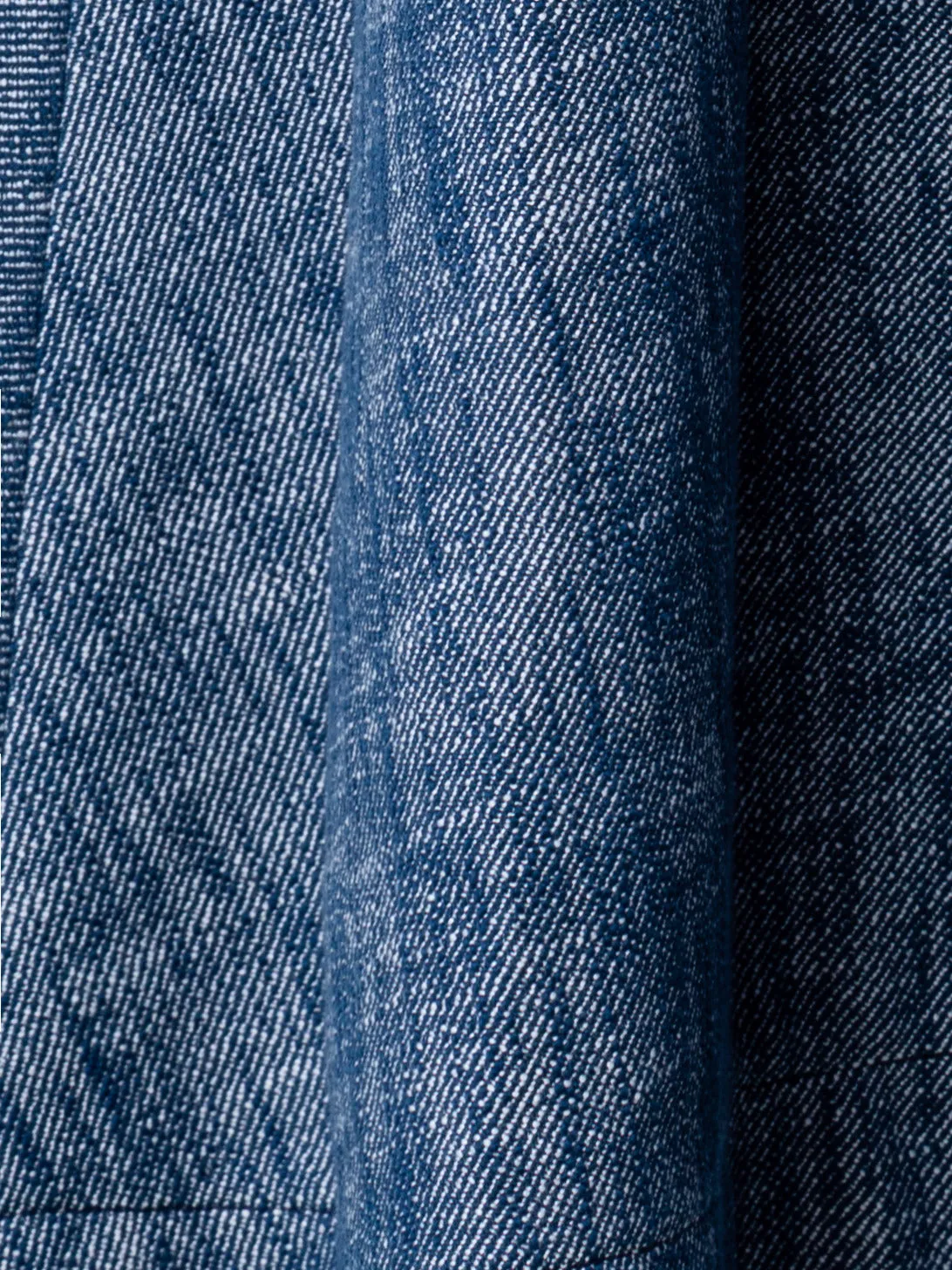 Rock in A-Linie aus Baumwoll-Stretch-Denim